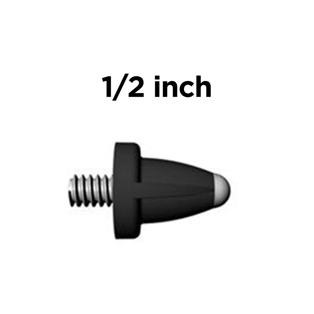 Screw in post with text on image 1/2 inch