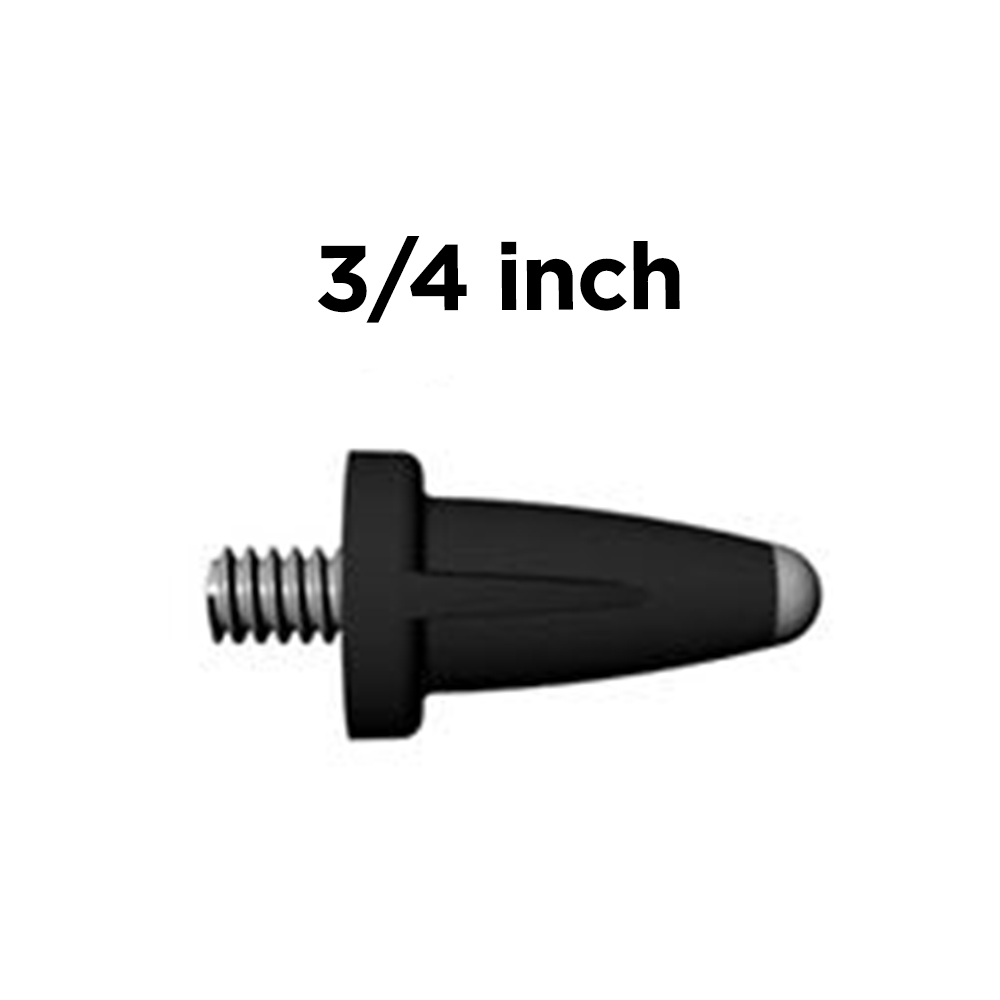 Screw in post with text on image: 3/4 inch